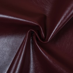 Ткань Дерматин (Кожзам) для мебели, цвет Бордовый (на отрез)  в Электростали