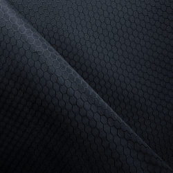 Ткань Оксфорд 300D PU Рип-Стоп СОТЫ, цвет Черный (на отрез)  в Электростали