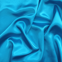 *Ткань Атлас-сатин, цвет Голубой (на отрез)  в Электростали