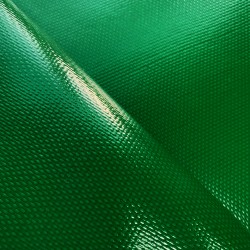 Ткань ПВХ 600 гр/м2 плотная, Зелёный (Ширина 150см), на отрез  в Электростали