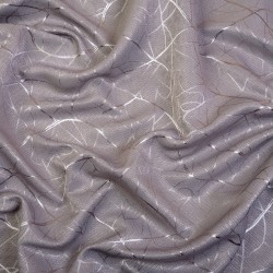 Ткань Блэкаут для штор светозатемняющая 75% &quot;Ледовое тиснение цвет Серый&quot; (на отрез)  в Электростали