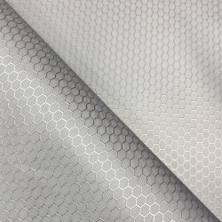 Ткань Оксфорд 300D PU Рип-Стоп СОТЫ, цвет Светло-Серый (на отрез)  в Электростали