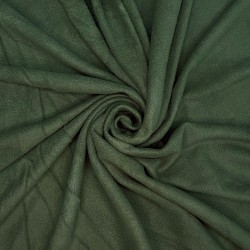 Ткань Флис Односторонний 130 гр/м2, цвет Темный хаки (на отрез)  в Электростали