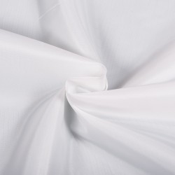 Ткань подкладочная Таффета 190Т, цвет Белый (на отрез)  в Электростали