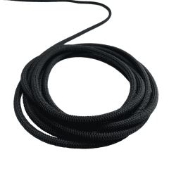 Шнур (Резинка) шляпный 7мм, цвет Чёрный (на отрез)  в Электростали