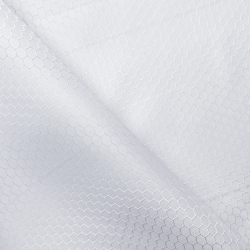 Ткань Оксфорд 300D PU Рип-Стоп СОТЫ, цвет Белый (на отрез)  в Электростали