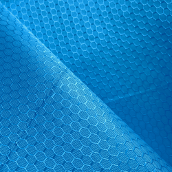 Ткань Оксфорд 300D PU Рип-Стоп СОТЫ, цвет Голубой (на отрез)  в Электростали
