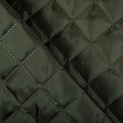 Стеганая подкладочная ткань с синтепоном (100гр/м2), цвет Хаки (на отрез)  в Электростали