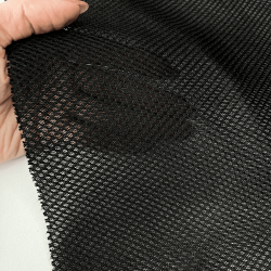 Сетка 3D трехслойная Air mesh 165 гр/м2, цвет Черный (на отрез)  в Электростали