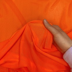 Трикотажная Сетка 75 г/м2, цвет Оранжевый (на отрез)  в Электростали
